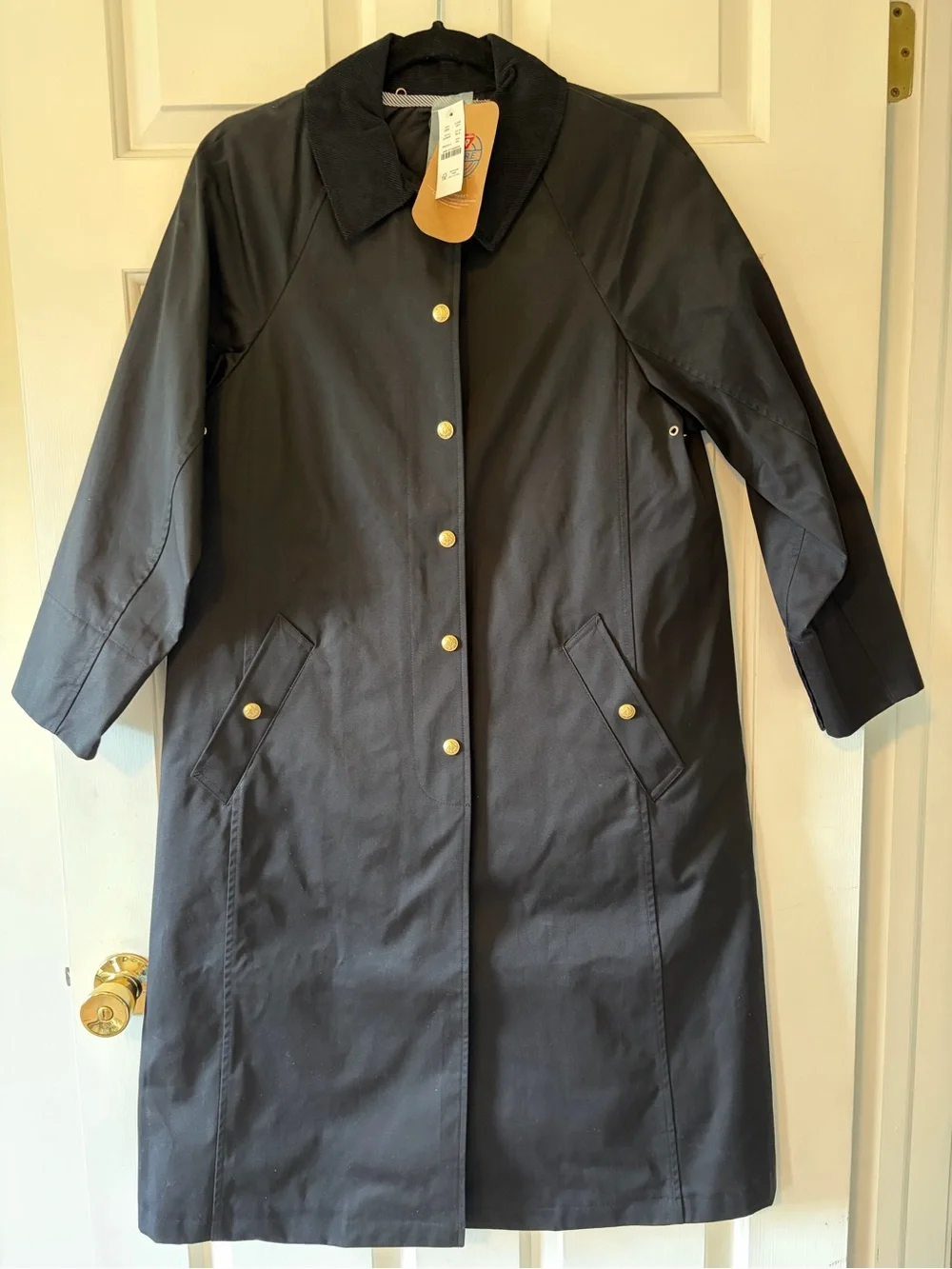 J Crew Long Barn Jacket™ in waxed cotton twill